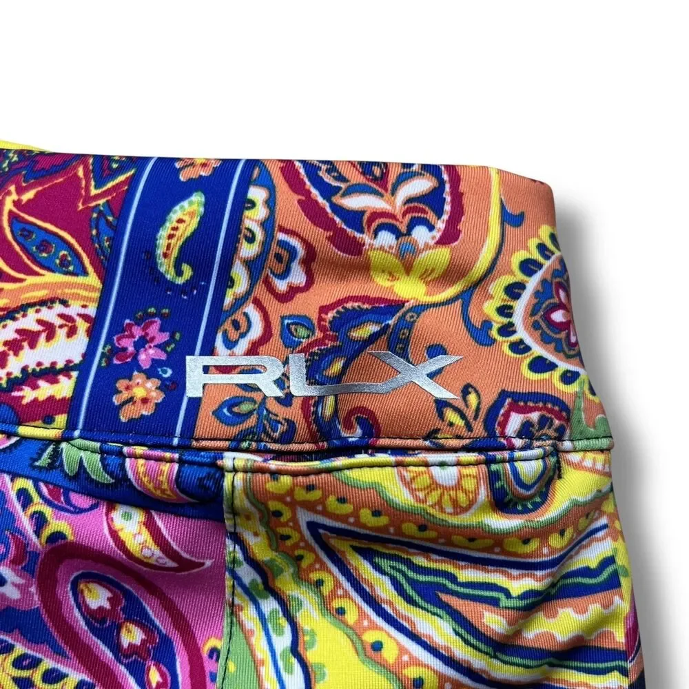 Ralph Lauren RLX Girls Performance Skort L 12 14 Tennis Golf Colorful Floral New